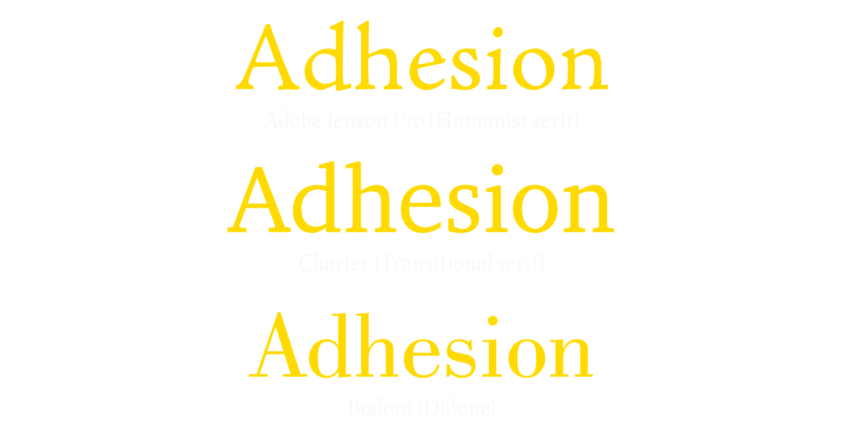 Types of serif