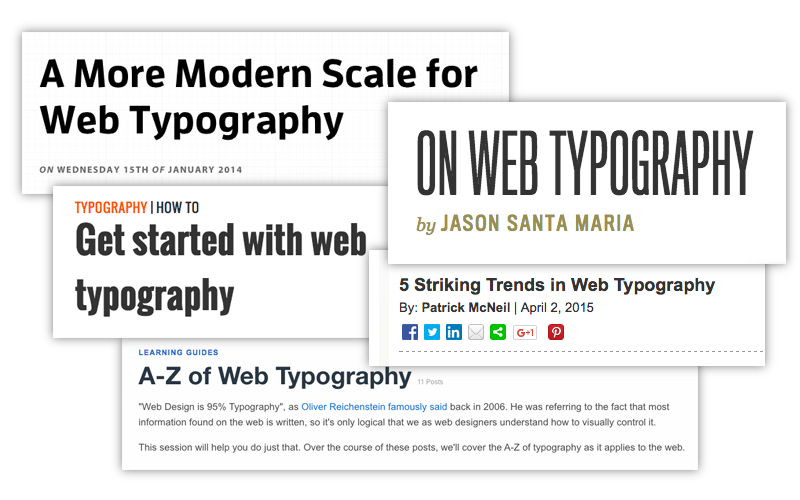 Web typography articles